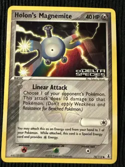 Holons Magnemite 70/113 Normal Common Delta Species Stamped Pokemon Card TCG LP - Image 1