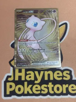 Pokemon TCG Mew EX Metal Gold NM 205/165 Scarlet & Violet 151 Promo Card - Image 1
