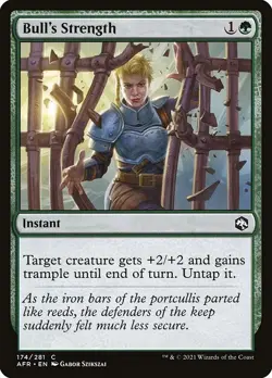 (3x) FOIL BULL'S STRENGTH -Forgotten Realms - MTG Magic the Gathering Card - Image 1