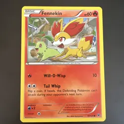 Fennekin 10/124 Fates Collide English Pokemon Card TCG LP - Image 1