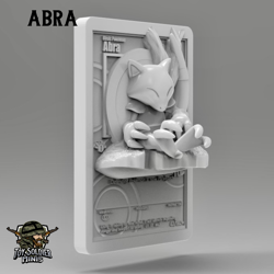 Pokemon 3D Printed Card - ABRA - Image 2