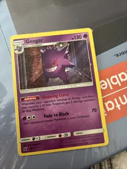 Pokemon Gengar and Mimikyu GX Sun & Moon Collectible Card 2017 - Image 1