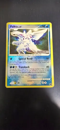 Palkia LV.67 Platinum 26/106 Reverse Holo Platinum Stamped Rare Pokemon Card - Image 1