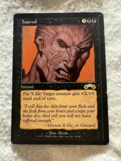 MTG - Hatred - Exodus - NM - Free Shipping! - Image 1
