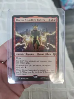 Electro, Assaulting Battery Marvel's Spider-Man MTG SPM 0076 PACK FRESH Magic - Image 1