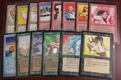 14 LEGENDS ~mtg Horn of Deafening Relic Barrier Winter Blast Fallen Angel Medusa - Image 1