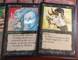 14 LEGENDS ~mtg Horn of Deafening Relic Barrier Winter Blast Fallen Angel Medusa - Image 2