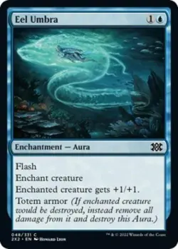 Eel Umbra -Foil Light Play MTG Double Masters 2022 - Image 1
