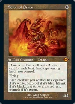 MTG English Scion of Draco (Retro Frame) NM Foil Modern Horizons 2 - Image 1