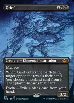 MTG English Grief (Borderless) NM Foil Modern Horizons 2 - Image 1