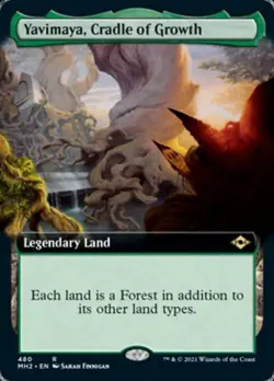 MTG English Yavimaya, Cradle of Growth (Extended Art) NM Foil Modern Horizons 2 - Image 1