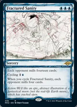 MTG English Fractured Sanity (Showcase) NM Foil Modern Horizons 2 - Image 1