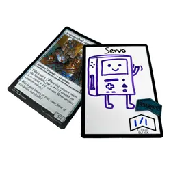 Citadel Black Dry Erase MTG Tokens, 50-Count Set - Includes 2 Erasers, Reversibl - Image 3