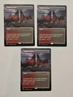 3x Sundown Pass - Showcase - Crimson Vow - Near Mint - MTG - Image 1