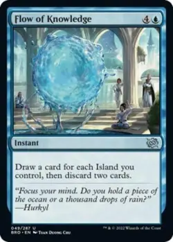 Flow of Knowledge -Foil Near Mint MTG The Brothers' War - Image 1
