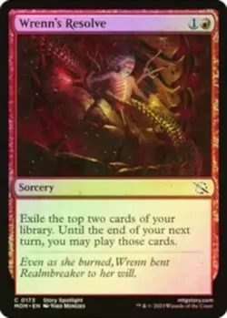 mtg magic Wrenn's Resolve FOIL ENGLISH Determination de Wrenn - Image 1