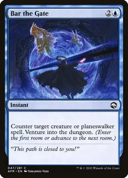 (4x) FOIL BAR THE GATE -Forgotten Realms - MTG Magic the Gathering Card - Image 1