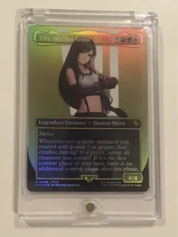 Tifa Lockhart English version Foil Borderless MTG FF7FF collaboration - Image 1