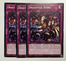 3X Dracotail Sting DOOD-EN077 C Doom of Dimensions NM 1st Ed Yugioh - Image 1