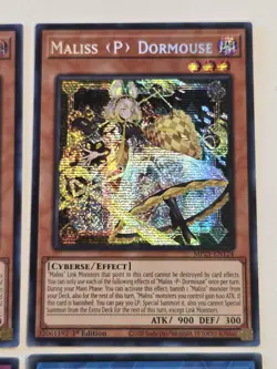 Maliss P Chessy Cat + Dormouse MP25 Prismatic Secret Rare Yugioh Set Mint +BONUS - Image 3