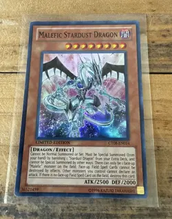 Yugioh Malefic Stardust Dragon CT08-EN014 Super Rare Limited Edition LP - Image 1
