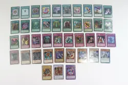 (40) Yugioh Super Rare 1st Edition and Unlimited Edition Lot Various Sets - Image 1