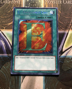 *** E - EMERGENCY CALL *** ORIGINAL 1ST EDITION SECRET RARE RYMP-EN024 YUGIOH! - Image 1