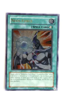Yugioh Strike of Neos Neos Force Unlimited Edition STON-EN039 Ultimate Rare LP - Image 1