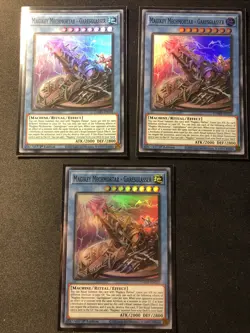 Yugioh! 3x Magikey Mechmortar - Garesglasser DAMA-EN033 Super Rare 1st Ed MINT - Image 1