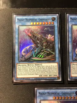 Yugioh! 3x Magikey Mechmortar - Garesglasser DAMA-EN033 Super Rare 1st Ed MINT - Image 2