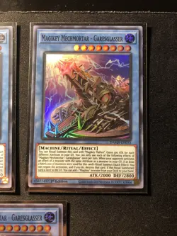 Yugioh! 3x Magikey Mechmortar - Garesglasser DAMA-EN033 Super Rare 1st Ed MINT - Image 3