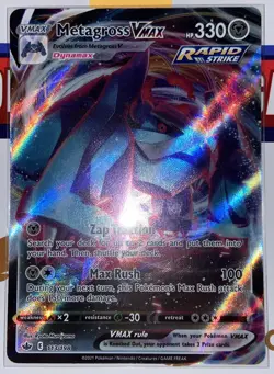 Metagross Vmax 113/198 Chilling Reign NM Full Art Ultra Rare Pokemon Card - Image 1