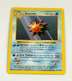 Shadowless Starmie Pokemon Card 1999 Base Set WOTC 64/102 - Image 1