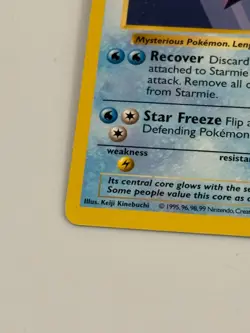 Shadowless Starmie Pokemon Card 1999 Base Set WOTC 64/102 - Image 4