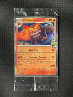 N's Darmanitan SVP 181 Prerelease STAFF Pokemon Card Sv: Promo SEALED - Image 1