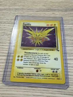 Zapdos 15/62 Fossil Rare Holo Pokemon Card NM Vintage WOTC - Near Mint - Image 2