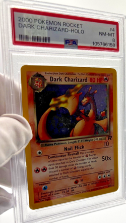 Pokemon Cards - PSA 8 Dark Charizard 4/82 - Team Rocket Holo - NM-MT - Image 3