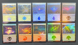 MTG - Edge of Eternities - Basic Land Set (10 Cards Total) - FOIL - Image 1