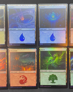 MTG - Edge of Eternities - Basic Land Set (10 Cards Total) - FOIL - Image 4