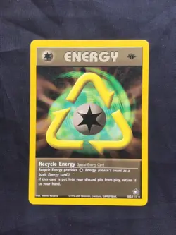 Pokemon Cards: Neo Genesis 1st Edition Rare: Recycle Energy 105/111 - Image 1