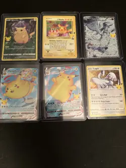 25th Pokemon Anniversary Celebration Cards lot of 16 cards - Image 1