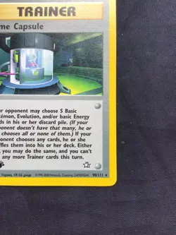 Pokemon Cards: Neo Genesis 1st Edition Rare: Time Capsule 90/111 - Image 4