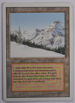 Taiga Magic Card Dual Land Revised MTG Reserved List - Image 1
