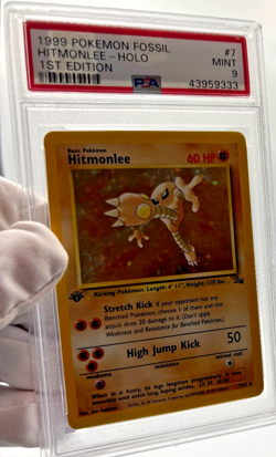 Pokemon Cards - PSA 9 1st Edition Hitmonlee 7/62 - Fossil Set - MINT - PSA9 - Image 3