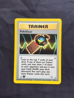Pokemon Cards: Neo Genesis 1st Edition Rare: PokeGear 88/111 - Image 1