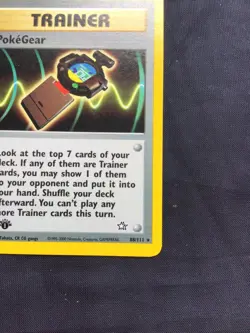 Pokemon Cards: Neo Genesis 1st Edition Rare: PokeGear 88/111 - Image 4