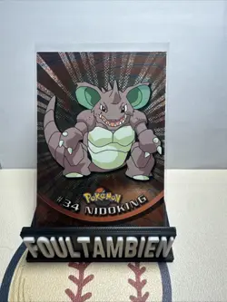 Topps Pokemon Tv Animation Nidoking Foil Card - Image 1