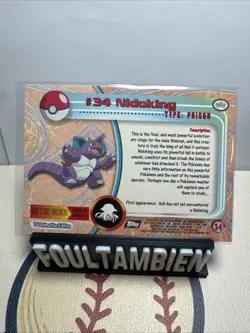 Topps Pokemon Tv Animation Nidoking Foil Card - Image 2