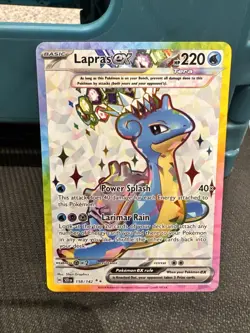 Pokemon - Lapras ex - 158/142 - SV Stellar Crown - Full Art Card NM 🔥 - Image 1