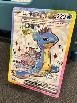 Pokemon - Lapras ex - 158/142 - SV Stellar Crown - Full Art Card NM 🔥 - Image 3